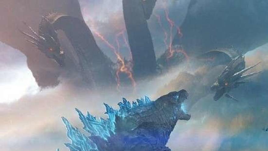 Una pelea de monstruos en la última película de Godzilla. // FdV