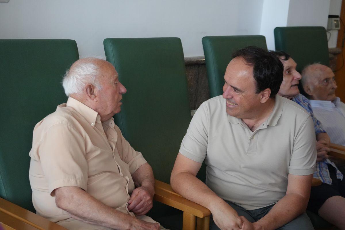 Visita del president a los afectados.
