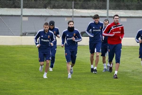 Entrenamiento del lunes del Real Zaragoza