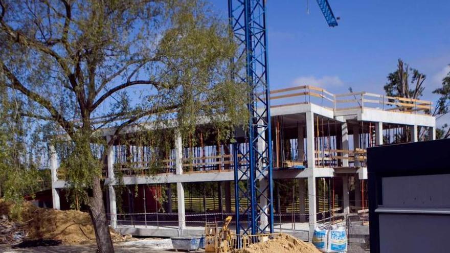 Las obras de ampliación del Colegio de Educación Especial de Castiello.