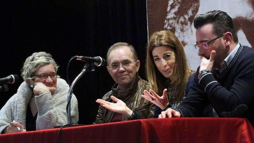 Isabel Blanco, Xosé Represas, Sol Vázquez y Mario Lago. // A.Hernández