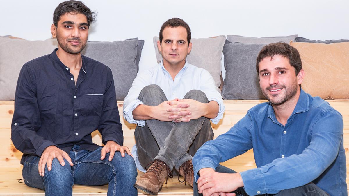 De izquierda a derecha, Suraj Shirvankar, Fernando Benito y Xavier Rosales, fundadores de Paack. De izquierda a derecha, Suraj Shirvankar, Fernando Benito y Xavier Rosales, fundadores de Paack.