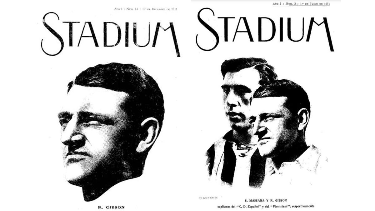 Las portadas de Stadium en las que apareció Gibson