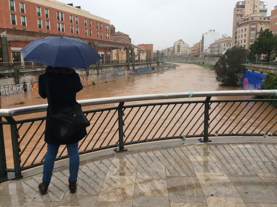 Las imágenes del temporal de lluvia en Málaga