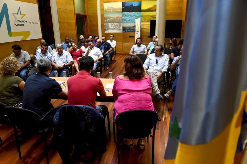 01-10-19 CANARIAS Y ECONOMIA. SEDE COALICION CANARIA. LAS PALMAS DE GRAN CANARIA. Reunión del Comite Insular de Coalición Canaria. Fotos: Juan Castro.  | 01/10/2019 | Fotógrafo: Juan Carlos Castro