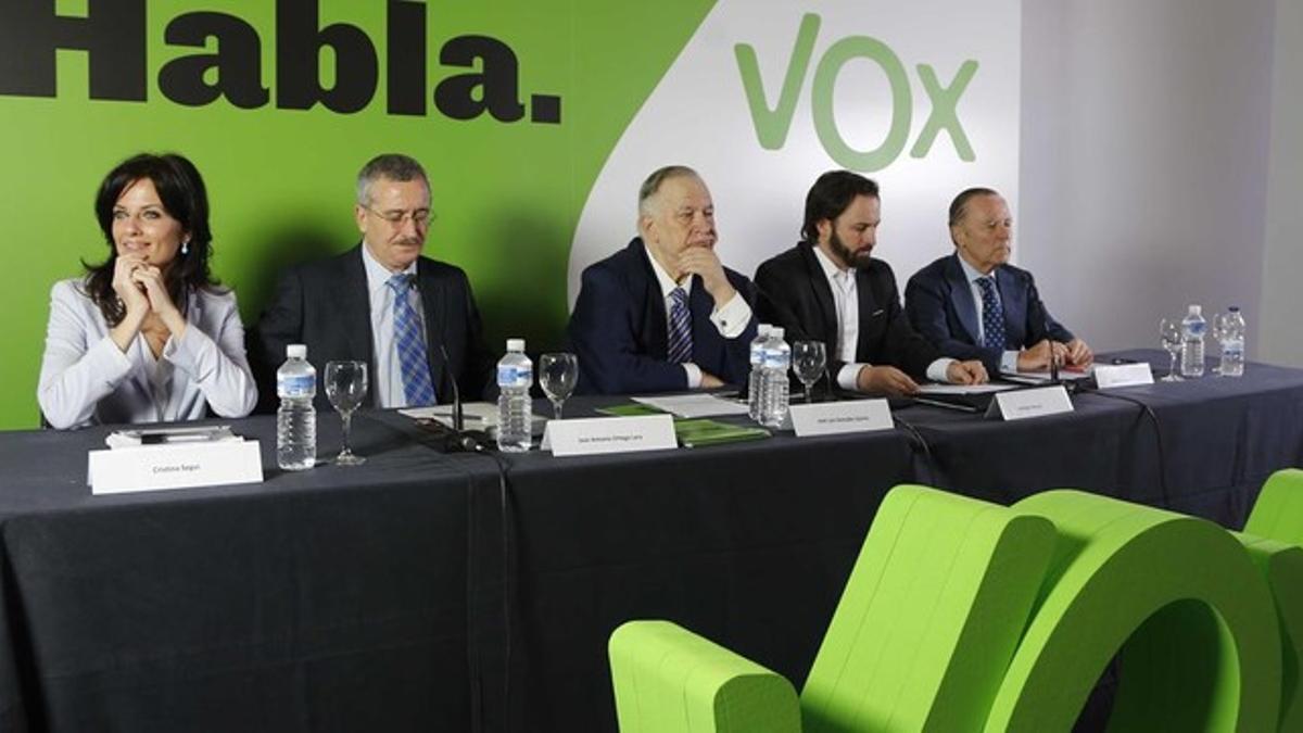 Presentación de VOX como partido político, el 16 de enero del 2014.