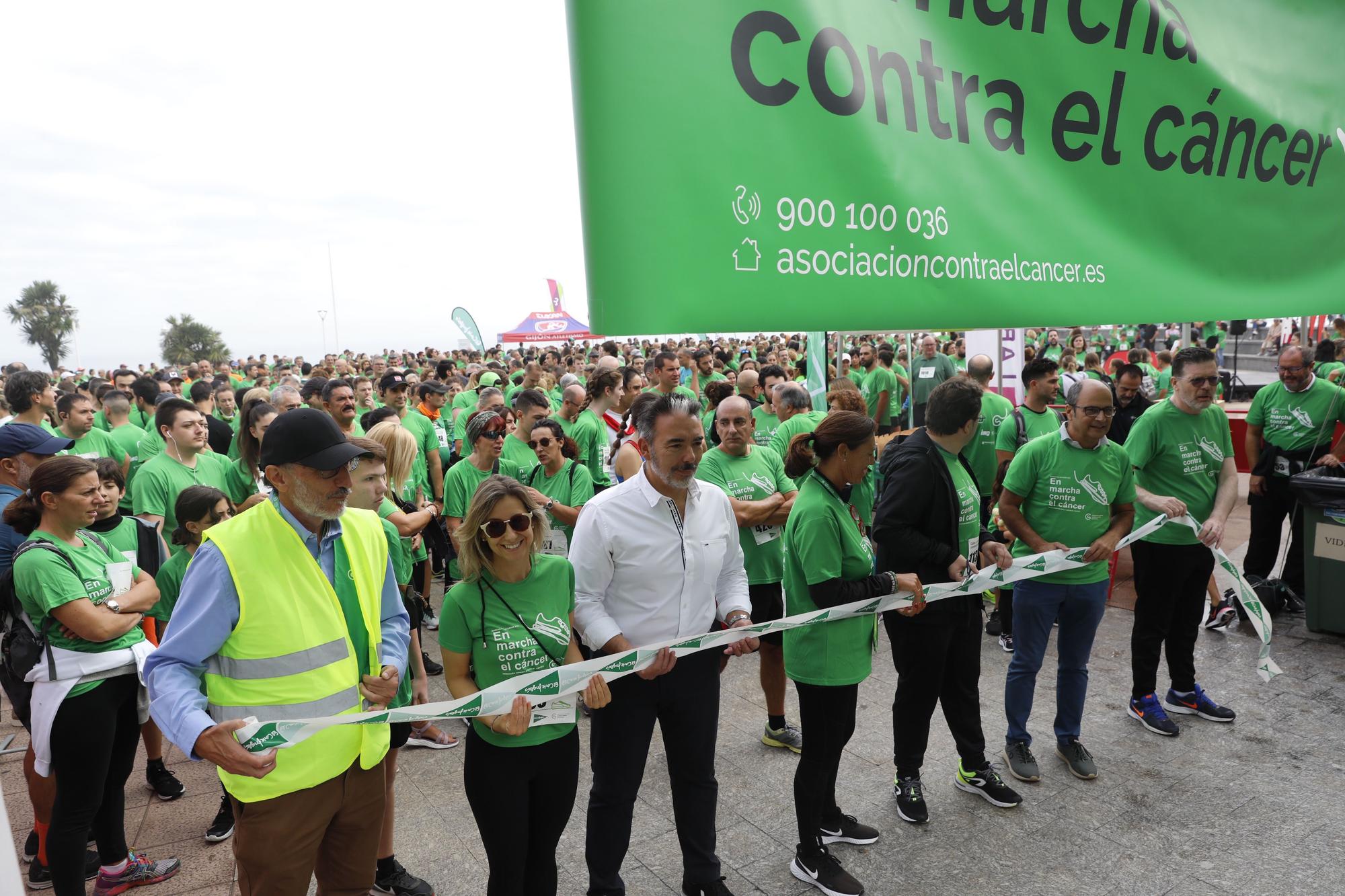 Marcha contra el cáncer en Gijón