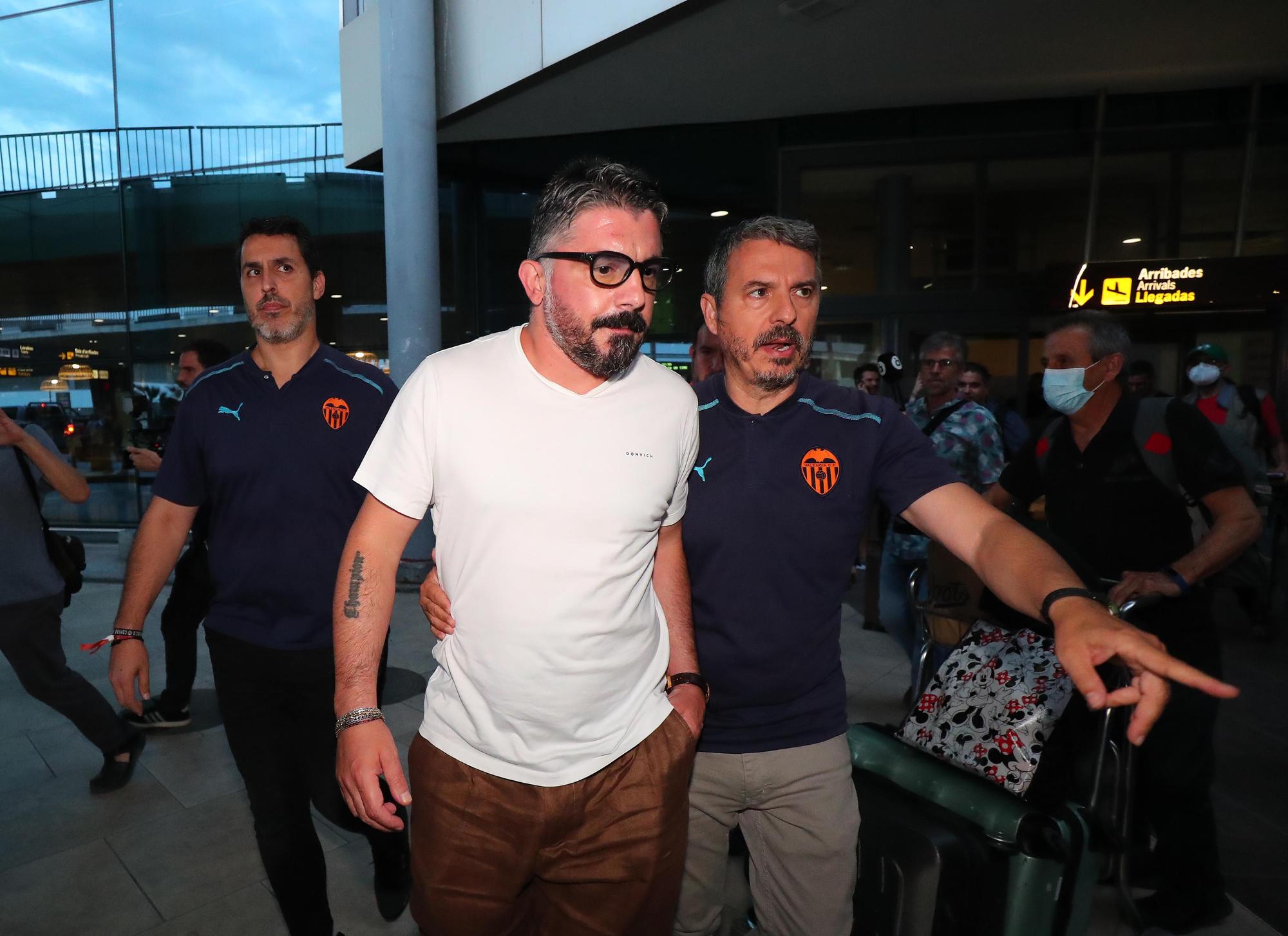 Así ha sido la llegada de Gattuso a Valencia CF