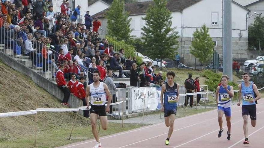 Una de las prueba de velocidad celebradas ayer en el campus. // J. R.