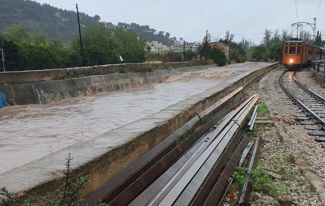 Borrasca Blas en Mallorca: Fornalutx y Sóller, entre los municipios más afectados por las fuertes precipitaciones