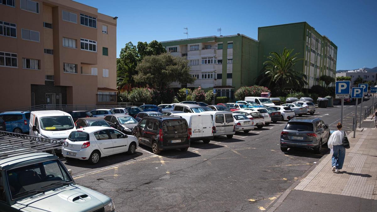 Las inmediaciones del Centro de Salud de San Benito.
