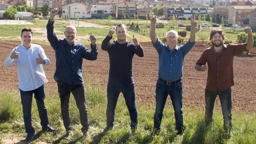 Candidats de les cinc formacions que es van presentar a les eleccions municipals a Santpedor