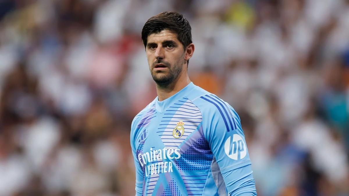 Courtois, en el derbi Atlético - Real Madrid
