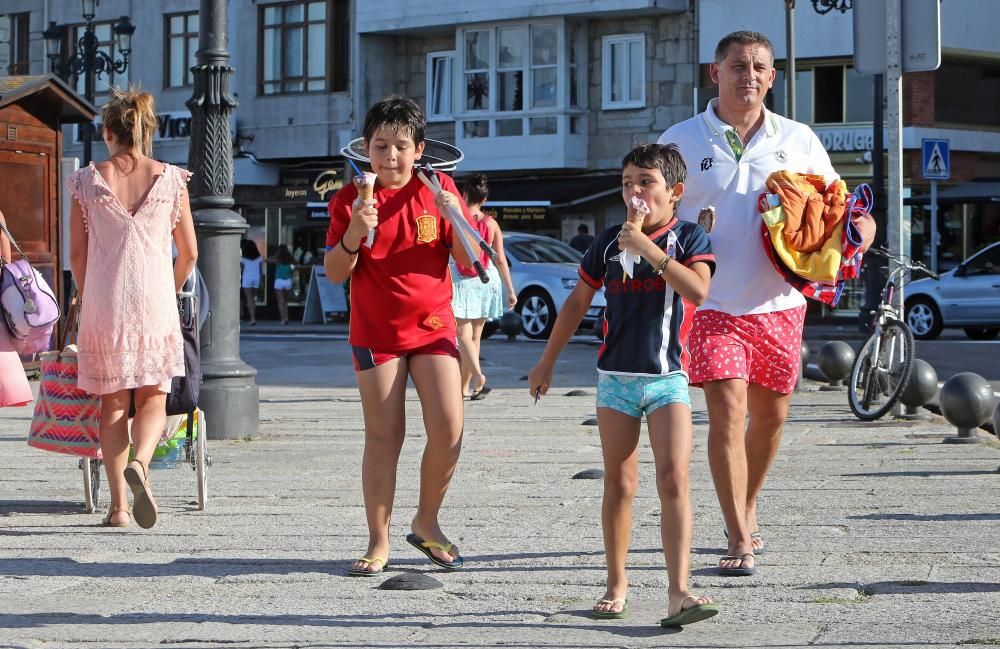 Galicia supera los 40º en cinco municipios y el nordés “enfría” la costa por debajo de 30