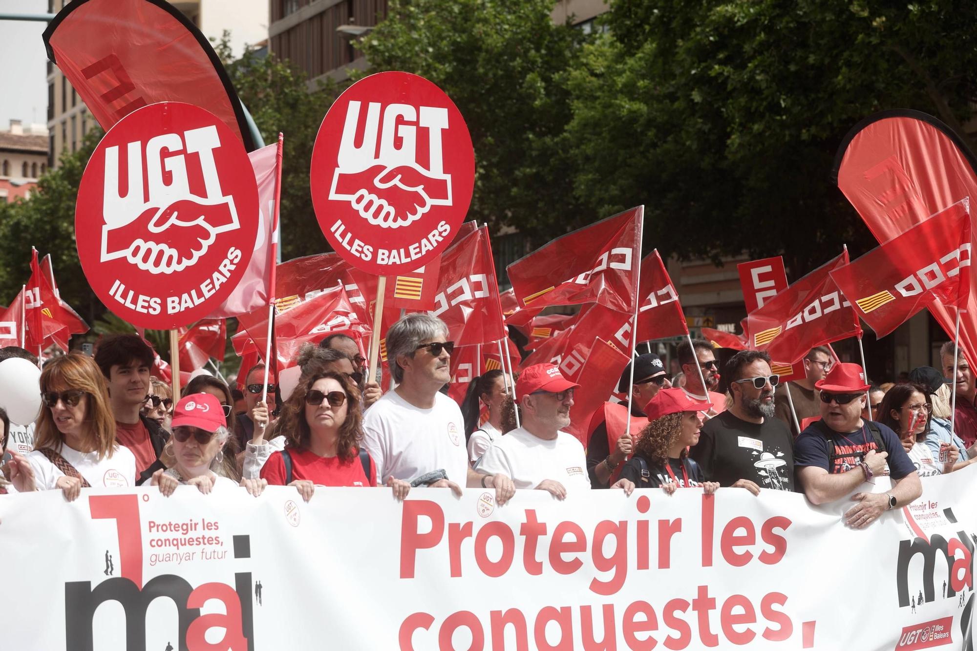 Manifestación del Día del Trabajador en Palma