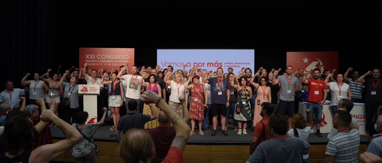 El congreso del PCE se a celebrado en el auditorio Marcelino Camacho de Madrid.