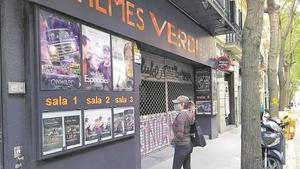 Cines Verdi de Barcelona cerrados durante la pandemia