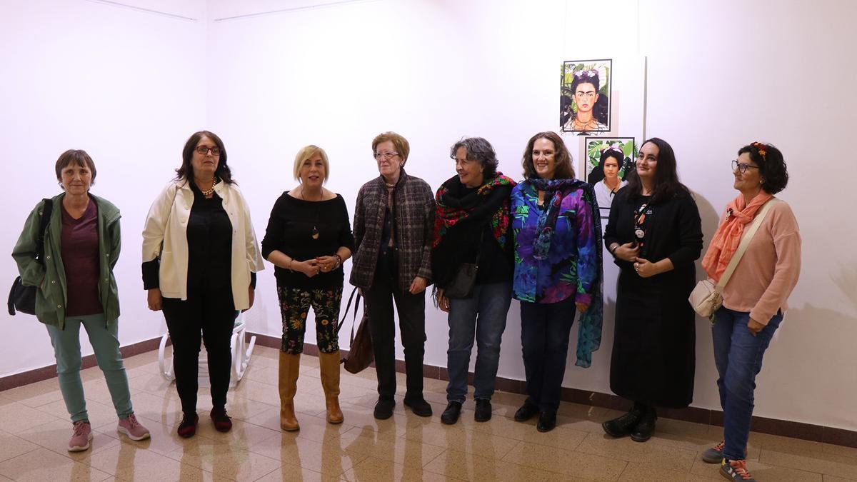 Un momento de la inauguración de la exposición