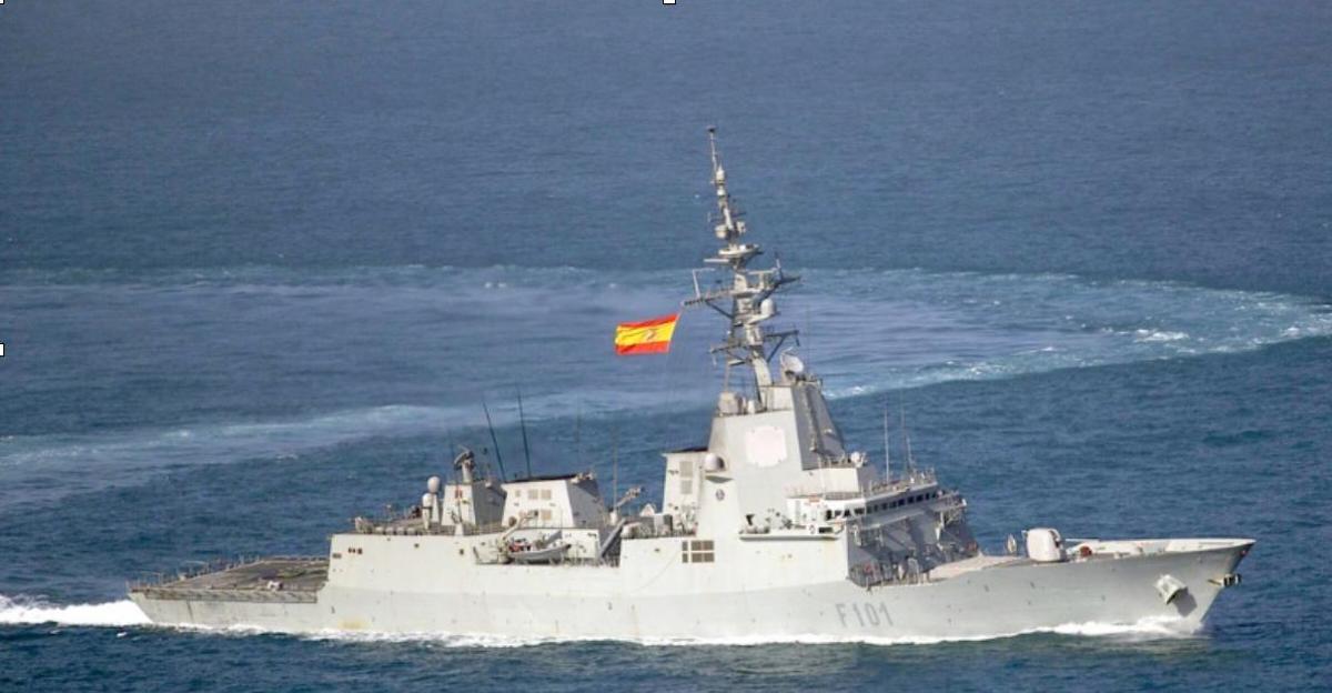 La fragata 'Álvaro de Bazán'