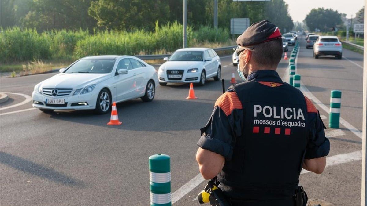 Controles de acceso a Lleida en la carretera N-240