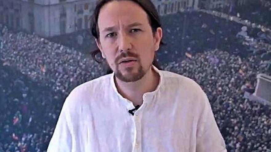 Pablo Iglesias en anunciar que renuncia a ser ministre