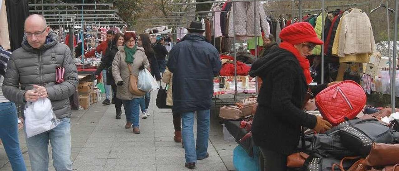 Aspecto de la última cita ferial de la ciudad, previa a la Navidad. // I.Osorio