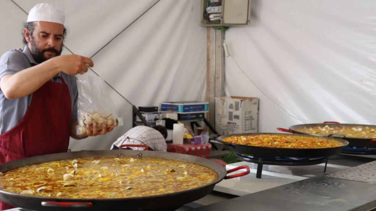 Degustación de paella en una edición anterior.