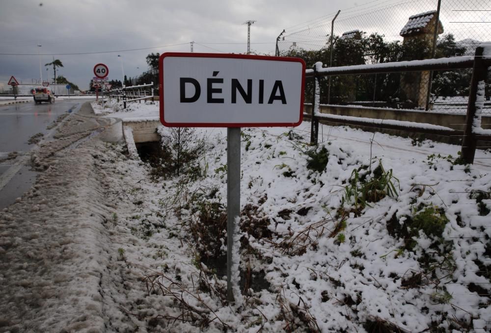 Nieve en Dénia.