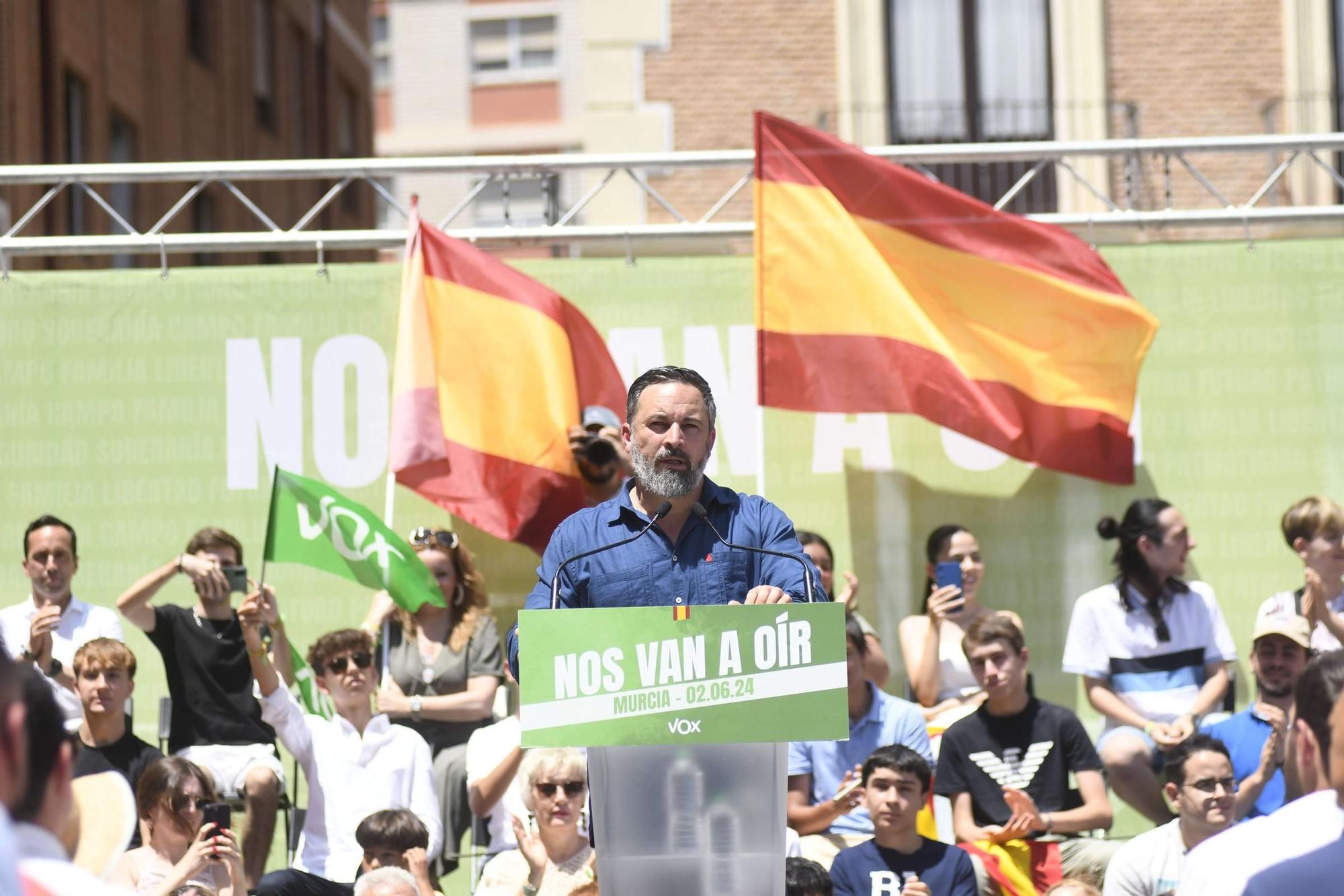 Acto de Santiago Abascal y Jorge Buxadé en Murcia