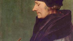 Retrato de Erasmo realizado por Hans Holbein en 1523