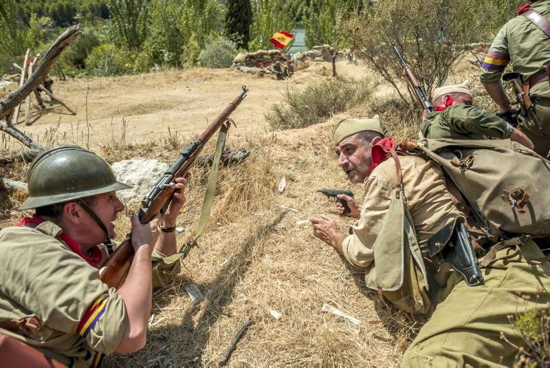 Recreación de la batalla del Ebro en Fayón