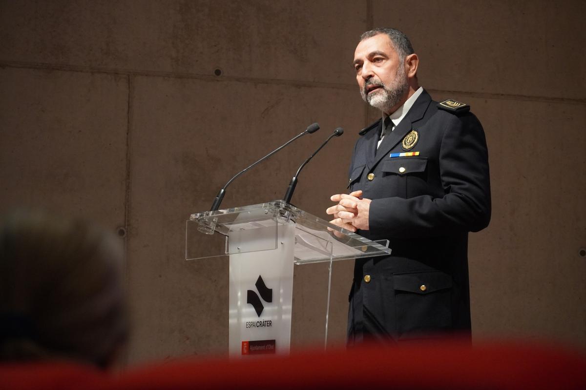 El cap de la Policia Municipal d'Olot, Ignasi López.