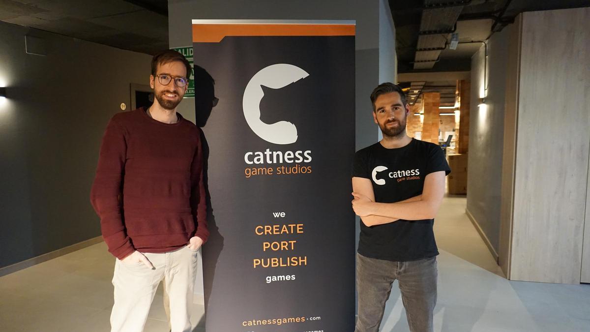 David Rodríguez y Marco Domingo, cofundadores de Catness GameStudios.