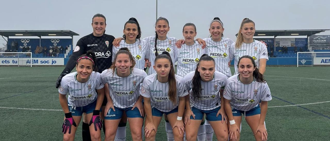 Once inicial del Córdoba CF Femenino en su visita al SE AEM.