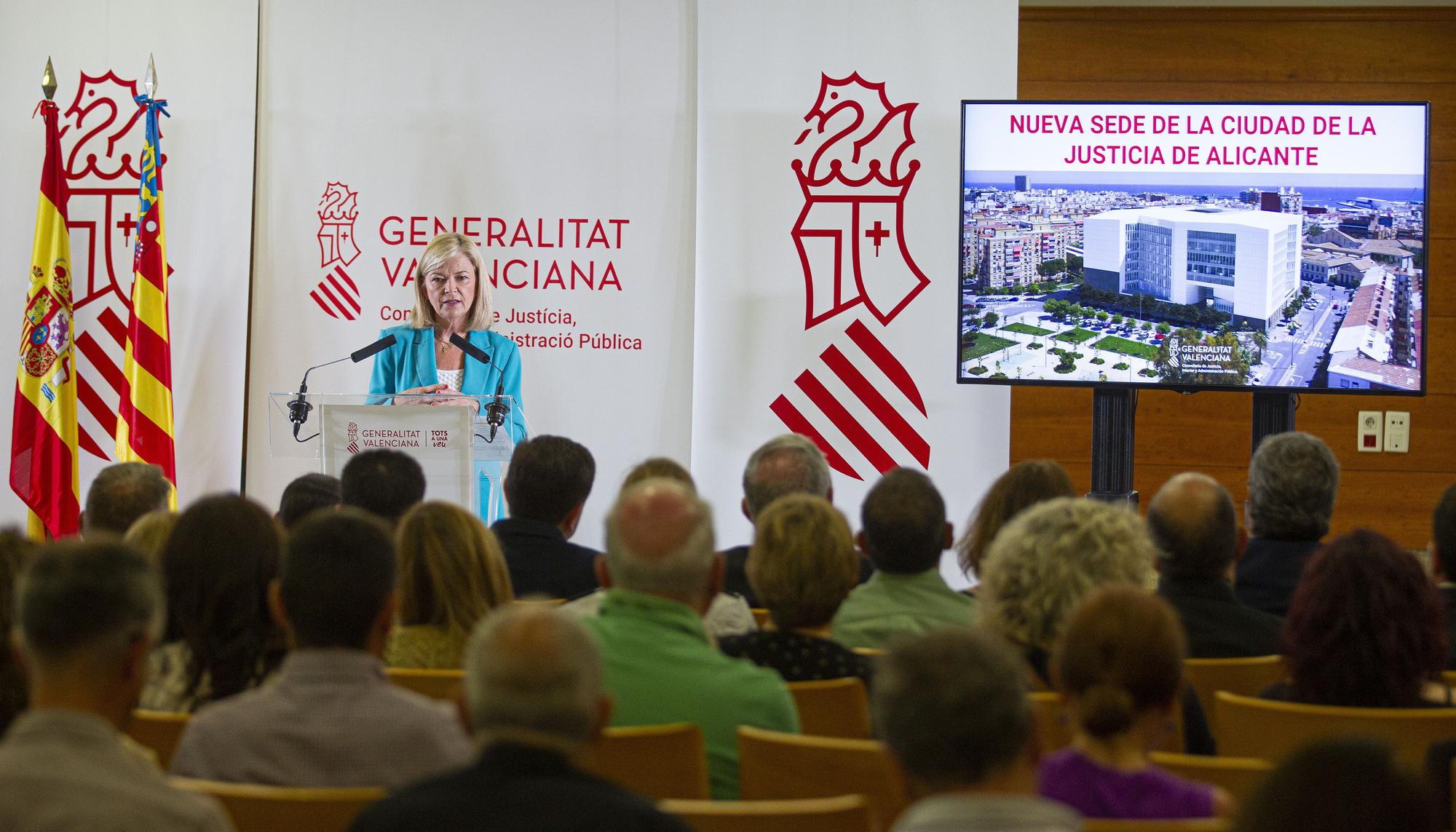 Presentación del proyecto de la Ciudad de la Justicia de Alicante