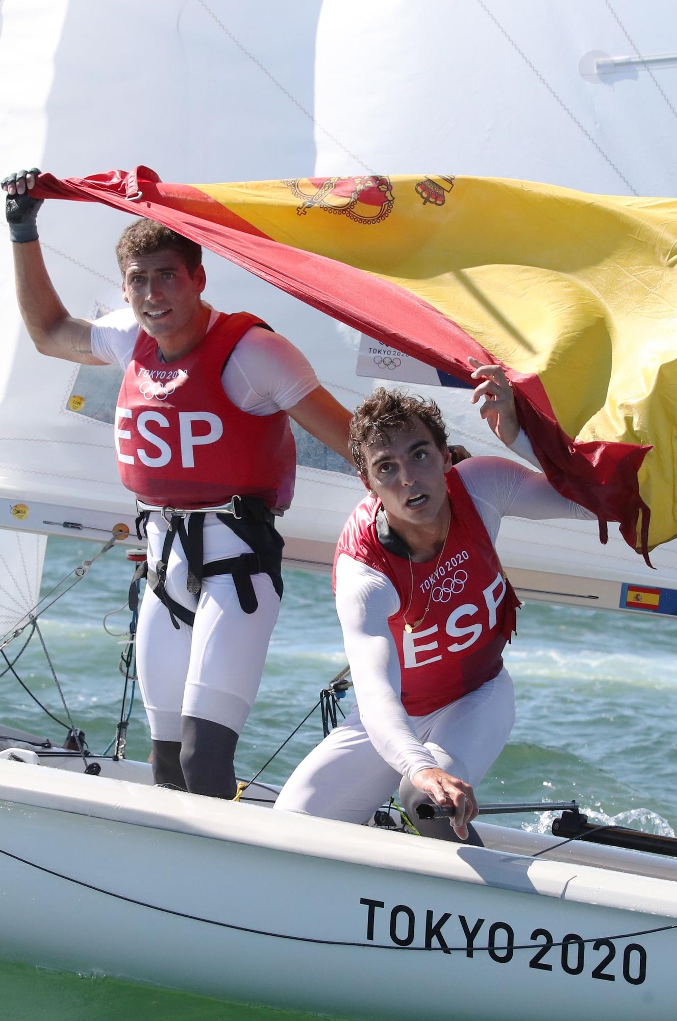 Nico Rodríguez y Jordi Xammar ganan el bronce en el 470 de vela en Tokyo 2020
