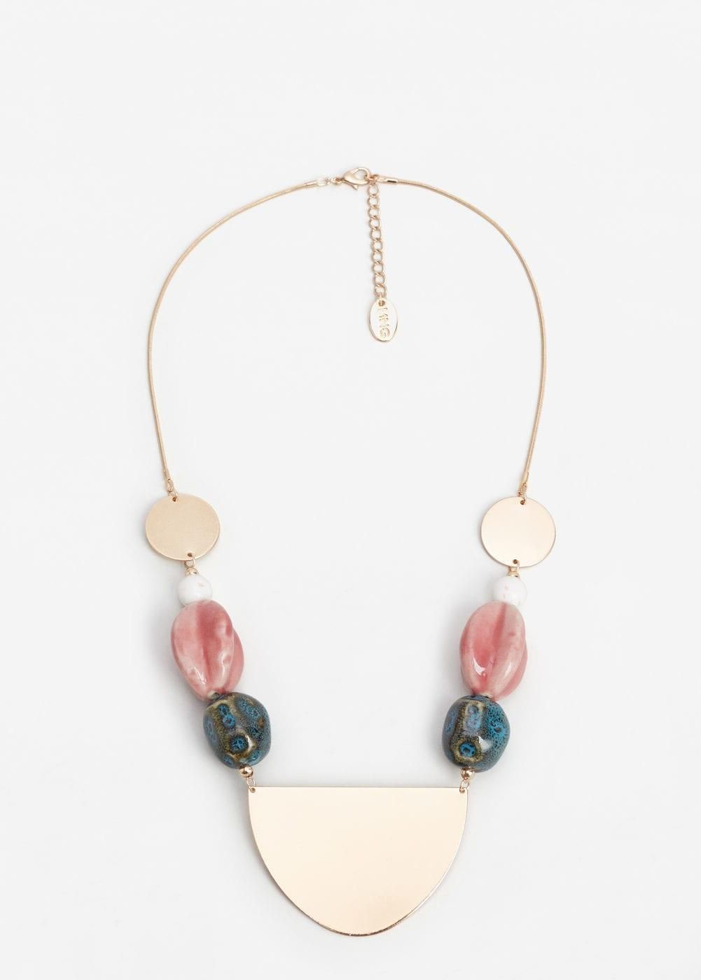 Joyería de verano: collar piedras combinadas