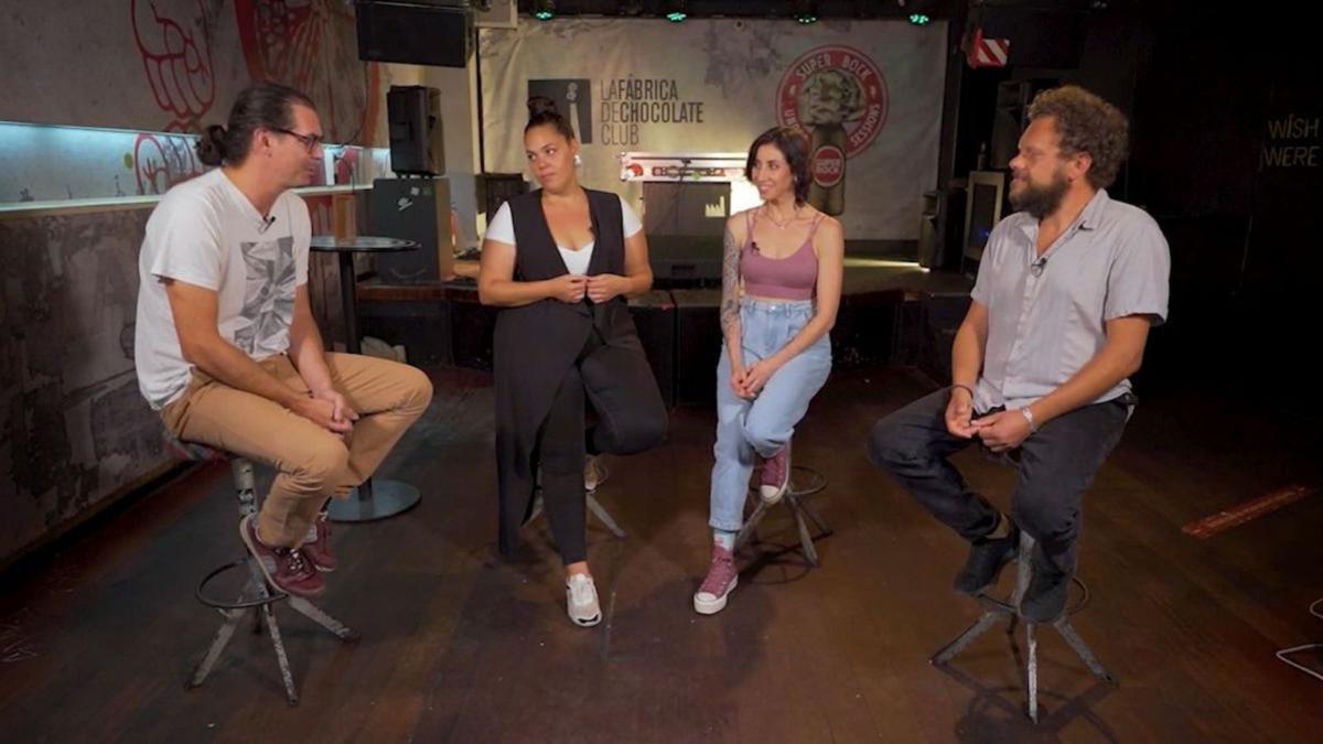 Manuel Alonso, Sheila Patricia, Najla Shami e Toño López, no programa.