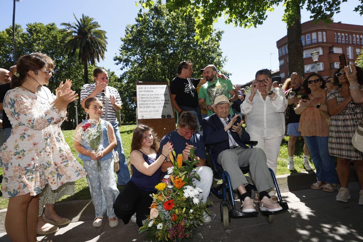 En imágenes: el homenaje de Gijón a "Los Collacios"