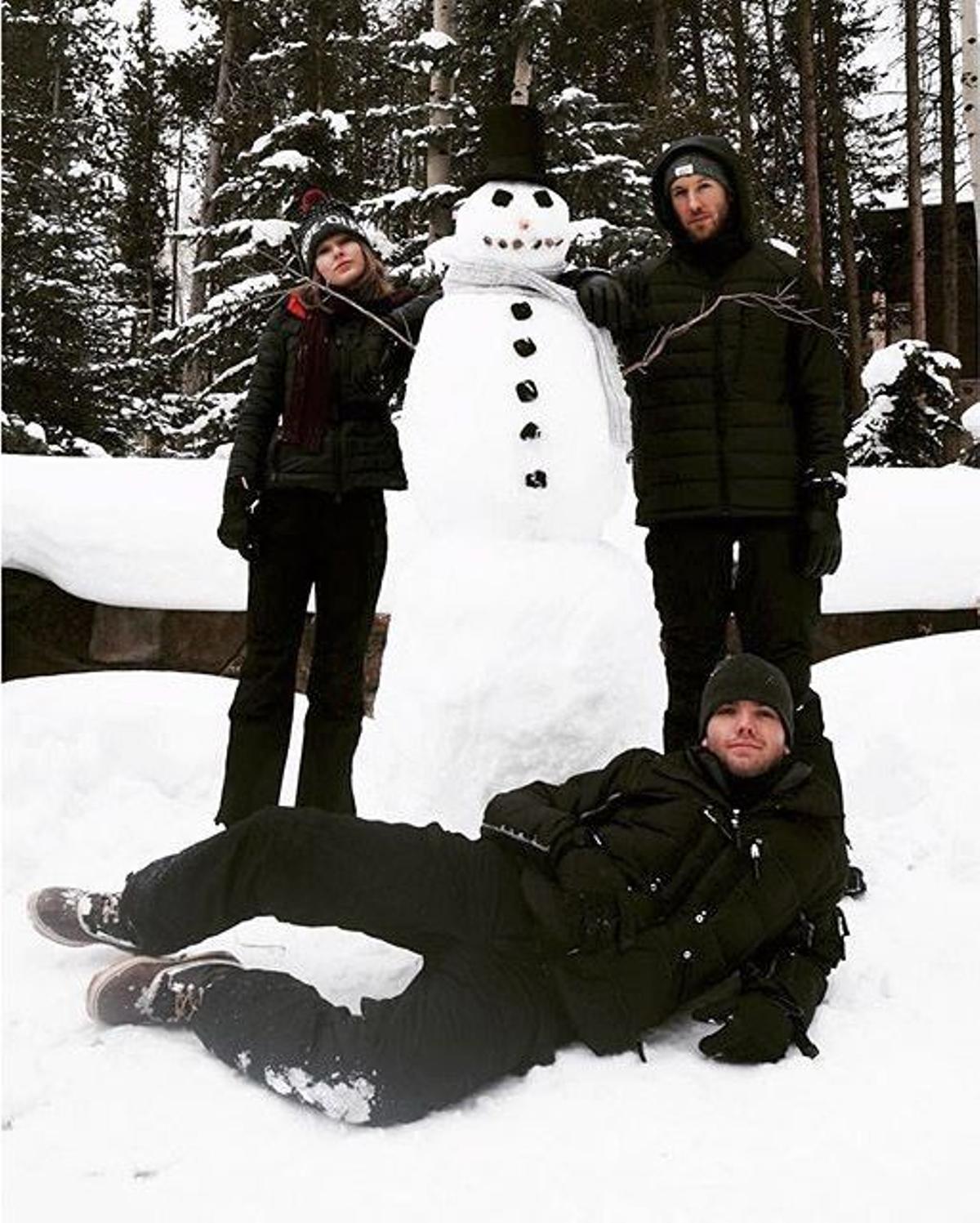 Navidad 2015: Taylor Swift, su hermano y Calvin Harris