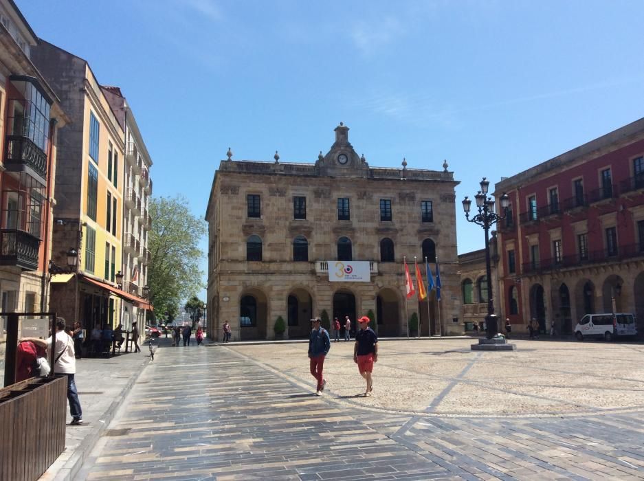 Jornada calurosa en Gijón