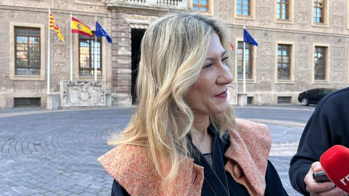 La vicepresidenta del Gobierno de Aragón, Mar Vaquero, este lunes