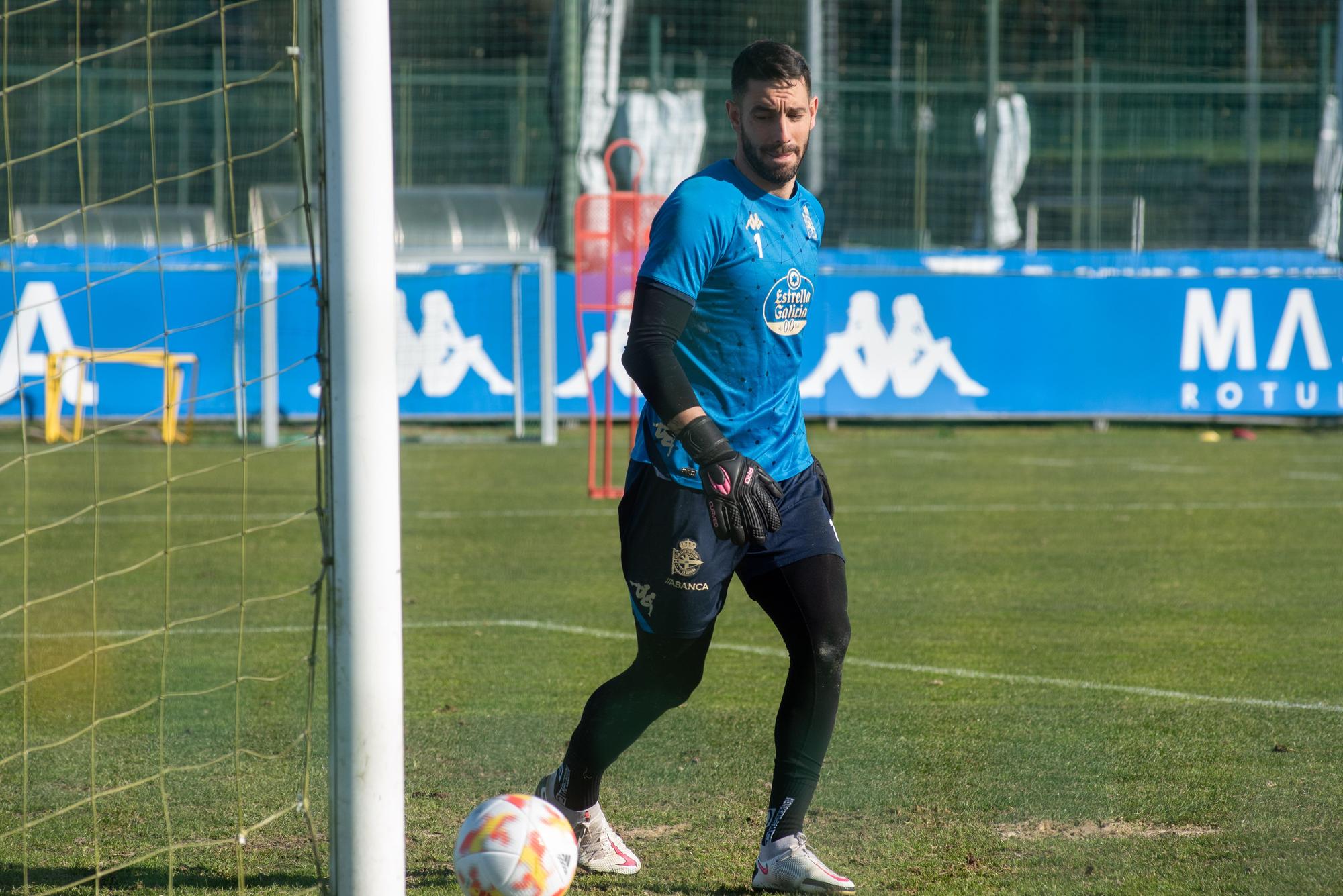 Entrenamiento del Deportivo en Abegondo