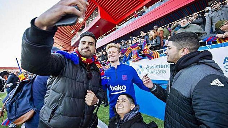 Els blaugrana van regalar un entrenament de portes obertes