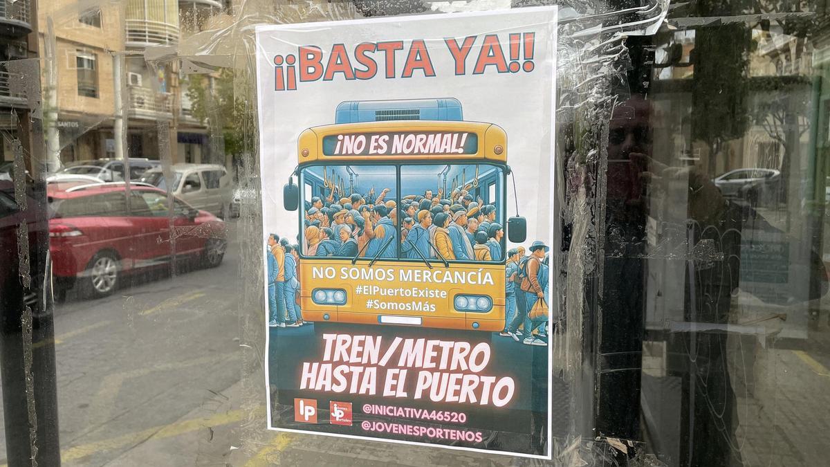 Carteles en las marquesinas