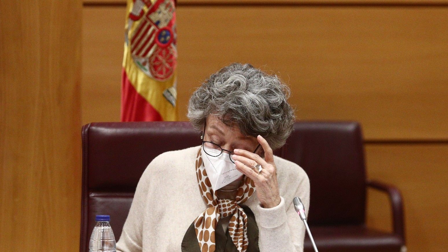 Rosa María Mateo, en la Comisión Mixta de Control Parlamentario de RTVE y sus sociedades celebrada en Madrid el pasado 26 de febrero.