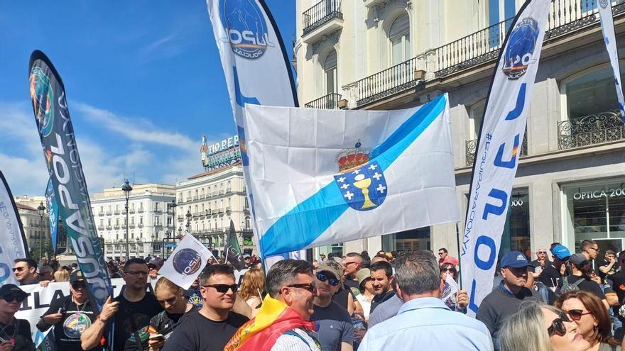 Policías nacionales de Vigo se manifiestan en Madrid para conseguir «jubilaciones dignas»