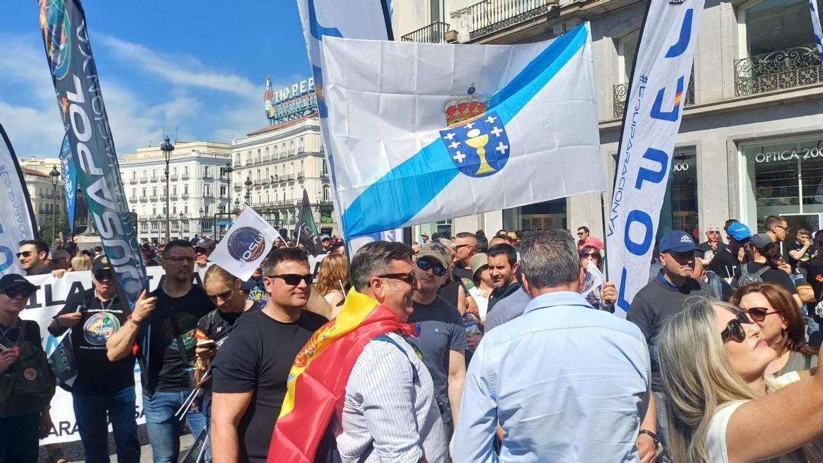 Policías nacionales de Vigo se manifiestan en Madrid para conseguir «jubilaciones dignas»