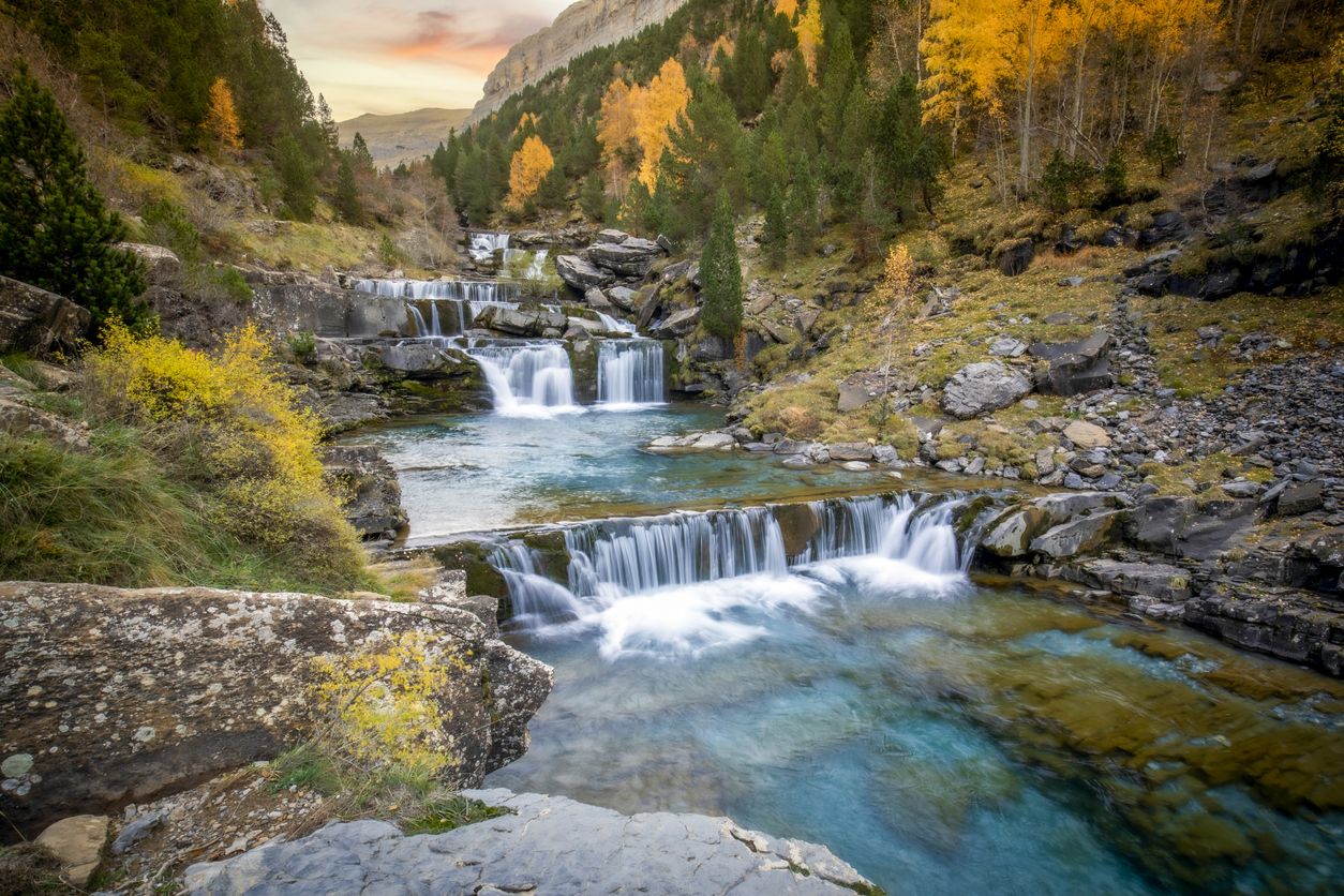 Los paisajes del Valle de Ordesa son espectaculares.