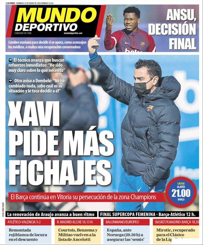 Estas son las portadas de la prensa deportiva de hoy